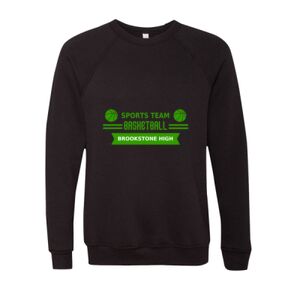 Unisex Sponge Fleece Raglan Crewneck Sweatshirt Thumbnail