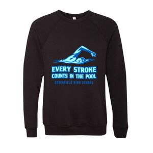 Unisex Sponge Fleece Raglan Crewneck Sweatshirt Thumbnail