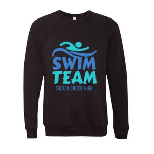 Unisex Sponge Fleece Raglan Crewneck Sweatshirt Thumbnail