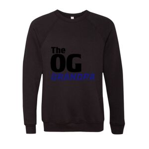 Unisex Sponge Fleece Raglan Crewneck Sweatshirt Thumbnail