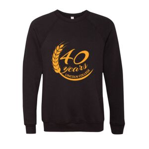 Unisex Sponge Fleece Raglan Crewneck Sweatshirt Thumbnail