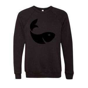 Unisex Sponge Fleece Raglan Crewneck Sweatshirt Thumbnail