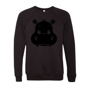 Unisex Sponge Fleece Raglan Crewneck Sweatshirt Thumbnail
