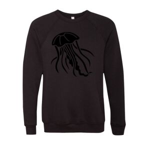 Unisex Sponge Fleece Raglan Crewneck Sweatshirt Thumbnail