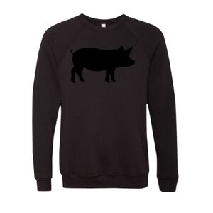 Unisex Sponge Fleece Raglan Crewneck Sweatshirt Thumbnail