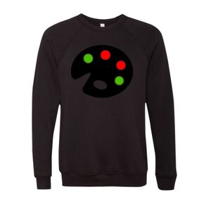 Unisex Sponge Fleece Raglan Crewneck Sweatshirt Thumbnail