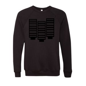 Unisex Sponge Fleece Raglan Crewneck Sweatshirt Thumbnail