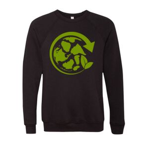 Unisex Sponge Fleece Raglan Crewneck Sweatshirt Thumbnail