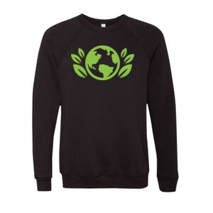 Unisex Sponge Fleece Raglan Crewneck Sweatshirt Thumbnail