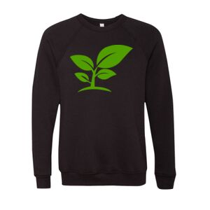 Unisex Sponge Fleece Raglan Crewneck Sweatshirt Thumbnail
