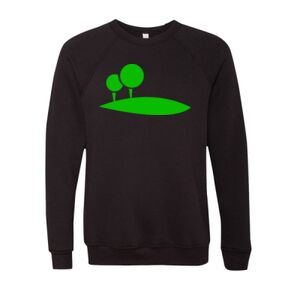 Unisex Sponge Fleece Raglan Crewneck Sweatshirt Thumbnail