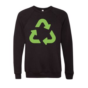 Unisex Sponge Fleece Raglan Crewneck Sweatshirt Thumbnail