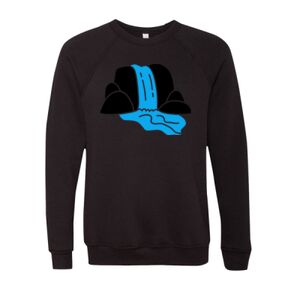 Unisex Sponge Fleece Raglan Crewneck Sweatshirt Thumbnail