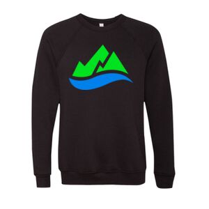 Unisex Sponge Fleece Raglan Crewneck Sweatshirt Thumbnail