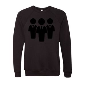 Unisex Sponge Fleece Raglan Crewneck Sweatshirt Thumbnail