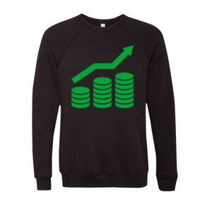 Unisex Sponge Fleece Raglan Crewneck Sweatshirt Thumbnail