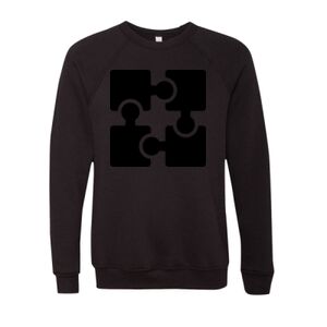 Unisex Sponge Fleece Raglan Crewneck Sweatshirt Thumbnail