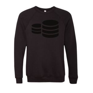 Unisex Sponge Fleece Raglan Crewneck Sweatshirt Thumbnail