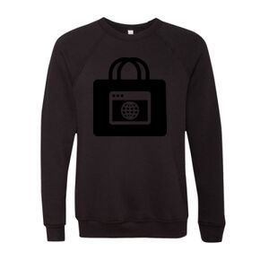 Unisex Sponge Fleece Raglan Crewneck Sweatshirt Thumbnail