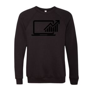 Unisex Sponge Fleece Raglan Crewneck Sweatshirt Thumbnail