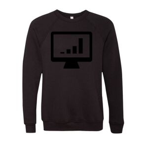 Unisex Sponge Fleece Raglan Crewneck Sweatshirt Thumbnail