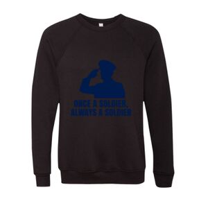 Unisex Sponge Fleece Raglan Crewneck Sweatshirt Thumbnail