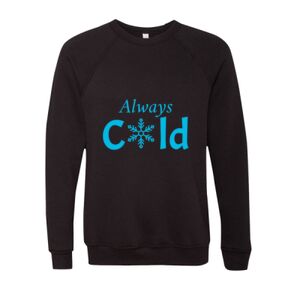 Unisex Sponge Fleece Raglan Crewneck Sweatshirt Thumbnail
