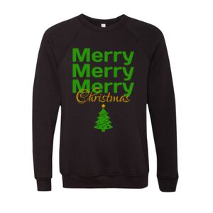 Unisex Sponge Fleece Raglan Crewneck Sweatshirt Thumbnail