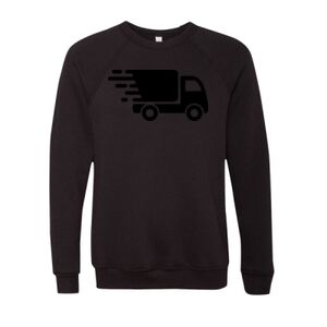 Unisex Sponge Fleece Raglan Crewneck Sweatshirt Thumbnail