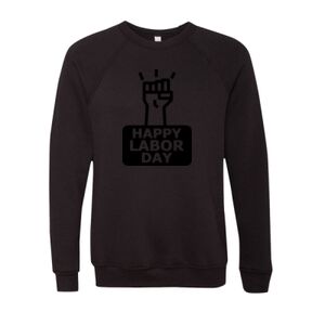 Unisex Sponge Fleece Raglan Crewneck Sweatshirt Thumbnail