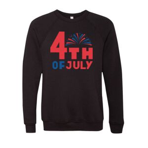 Unisex Sponge Fleece Raglan Crewneck Sweatshirt Thumbnail