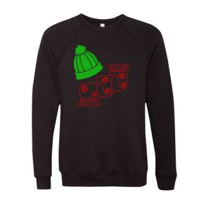 Unisex Sponge Fleece Raglan Crewneck Sweatshirt Thumbnail
