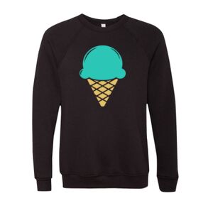 Unisex Sponge Fleece Raglan Crewneck Sweatshirt Thumbnail