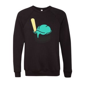 Unisex Sponge Fleece Raglan Crewneck Sweatshirt Thumbnail