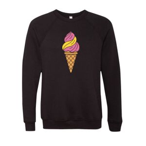 Unisex Sponge Fleece Raglan Crewneck Sweatshirt Thumbnail
