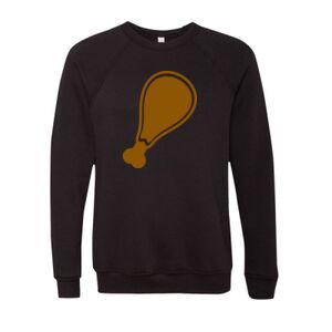 Unisex Sponge Fleece Raglan Crewneck Sweatshirt Thumbnail