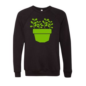 Unisex Sponge Fleece Raglan Crewneck Sweatshirt Thumbnail