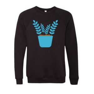 Unisex Sponge Fleece Raglan Crewneck Sweatshirt Thumbnail