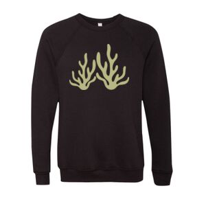 Unisex Sponge Fleece Raglan Crewneck Sweatshirt Thumbnail