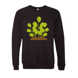 Unisex Sponge Fleece Raglan Crewneck Sweatshirt Thumbnail