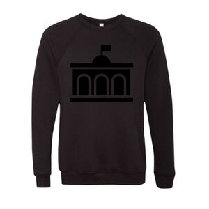 Unisex Sponge Fleece Raglan Crewneck Sweatshirt Thumbnail