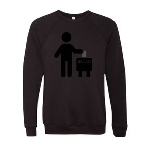Unisex Sponge Fleece Raglan Crewneck Sweatshirt Thumbnail