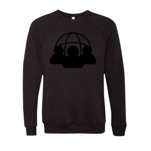 Unisex Sponge Fleece Raglan Crewneck Sweatshirt Thumbnail